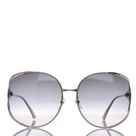 gucci round frame sunglasses men|Gucci women's oversize round sunglasses.